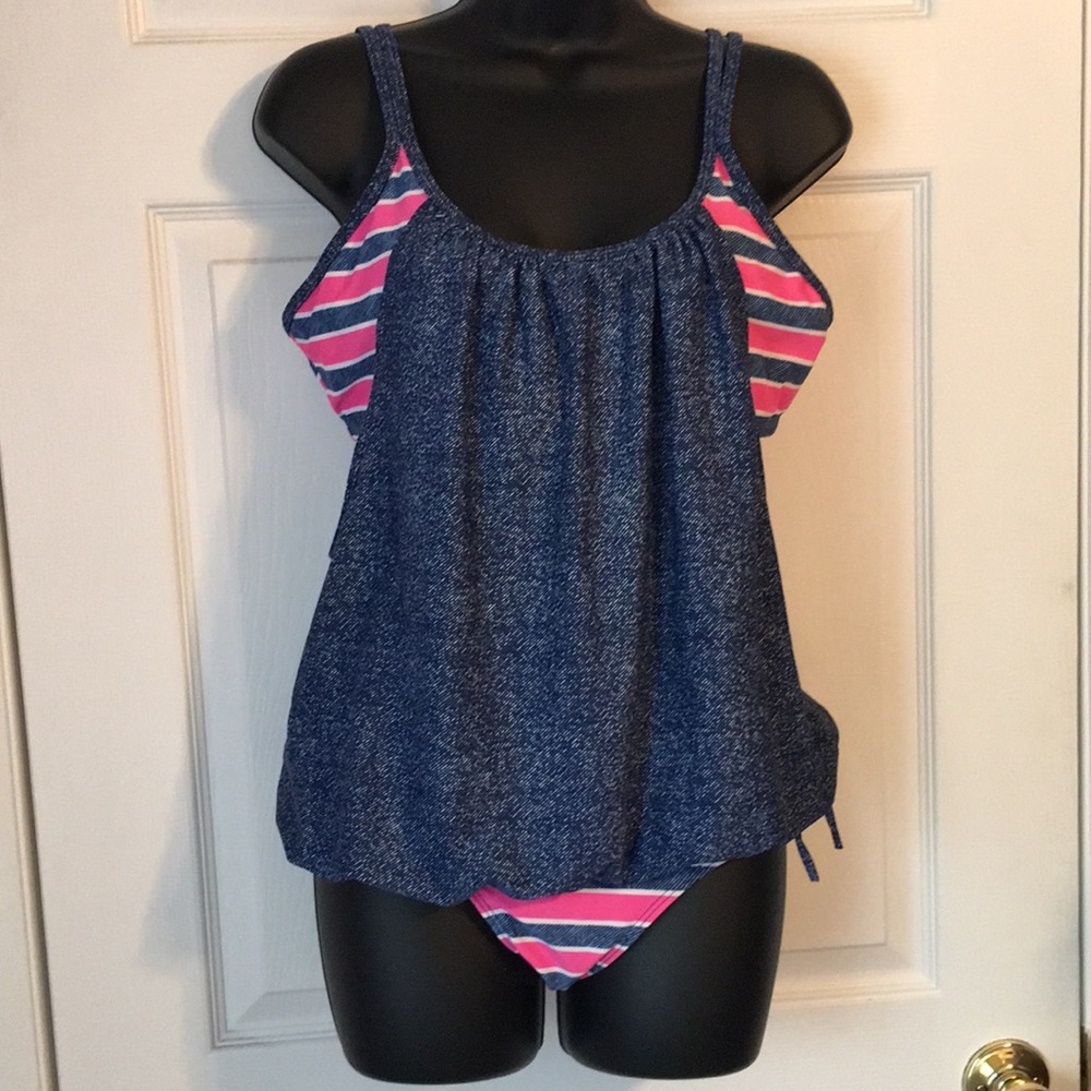 Women’s two-piece double -up Tankini XL